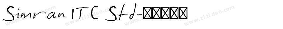 Simran ITC Std字体转换